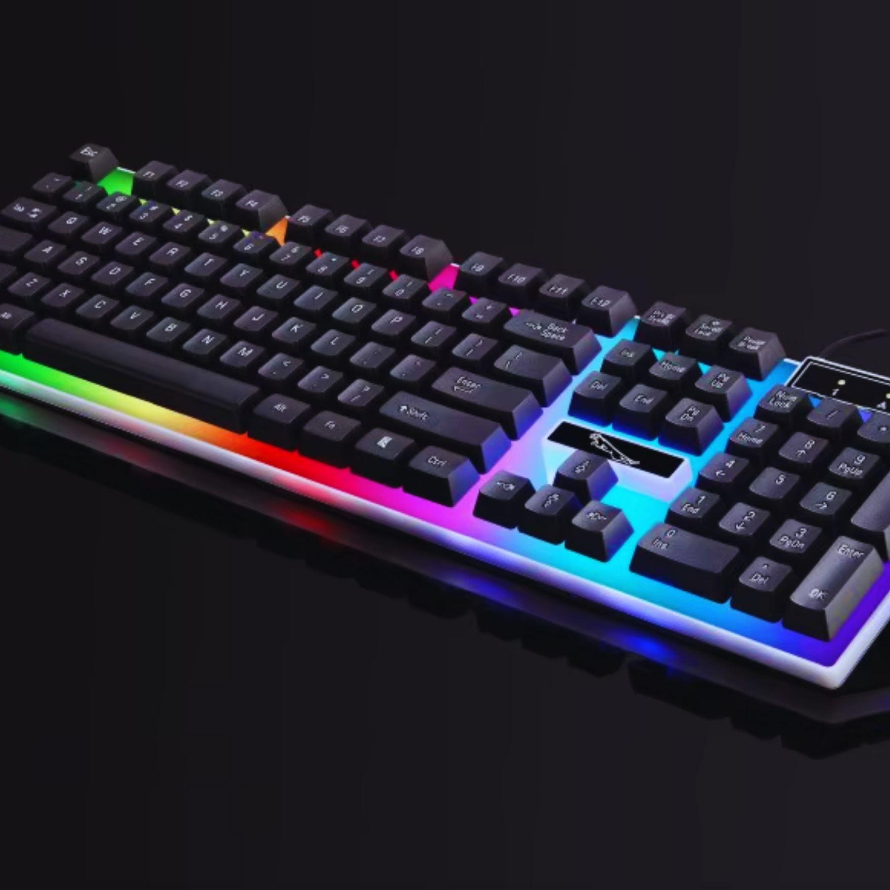 Teclado RGB BLANCO Y NEGRO